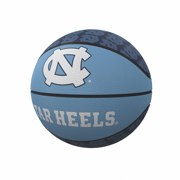 Logo Brands North Carolina Repeating Logo Mini-Size Rubber Basketball 185-91MR-1